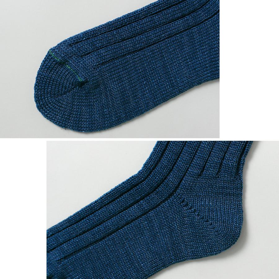ROTOTO（ロトト） オーガニックコットン インディゴ トーン ソックス 日本製 / メンズ レディース ユニセックス 靴下 | ROTOTO | 11