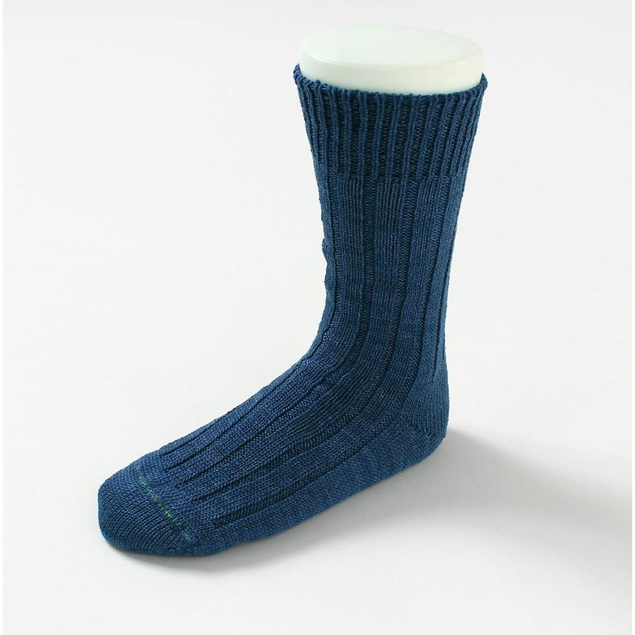 ROTOTO（ロトト） オーガニックコットン インディゴ トーン ソックス 日本製 / メンズ レディース ユニセックス 靴下 | ROTOTO | 12