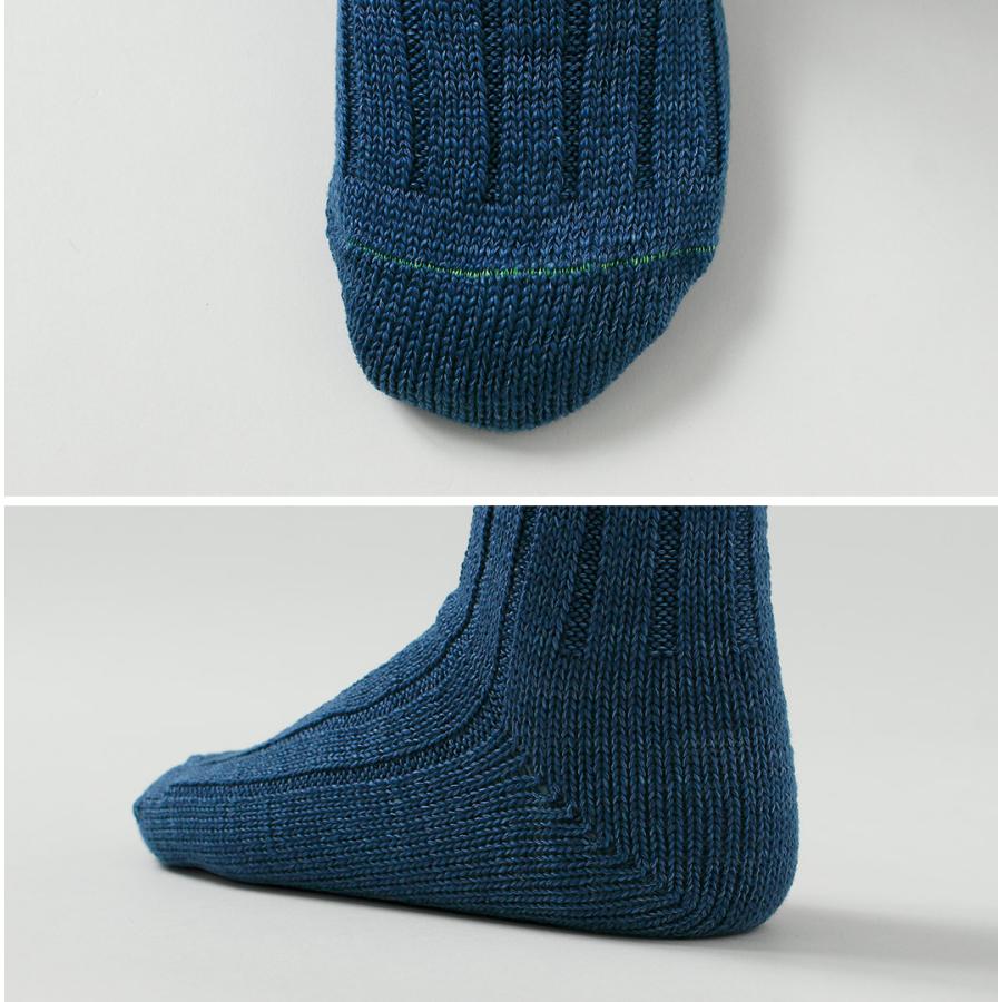 ROTOTO（ロトト） オーガニックコットン インディゴ トーン ソックス 日本製 / メンズ レディース ユニセックス 靴下 | ROTOTO | 13