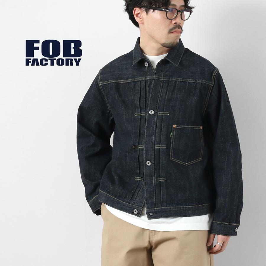 FOB FACTORY（FOBファクトリー） F2460 大戦モデル デニムブラウス ジャケット 日本製 / メンズ セルビッチ Gジャン | FOB FACTORY