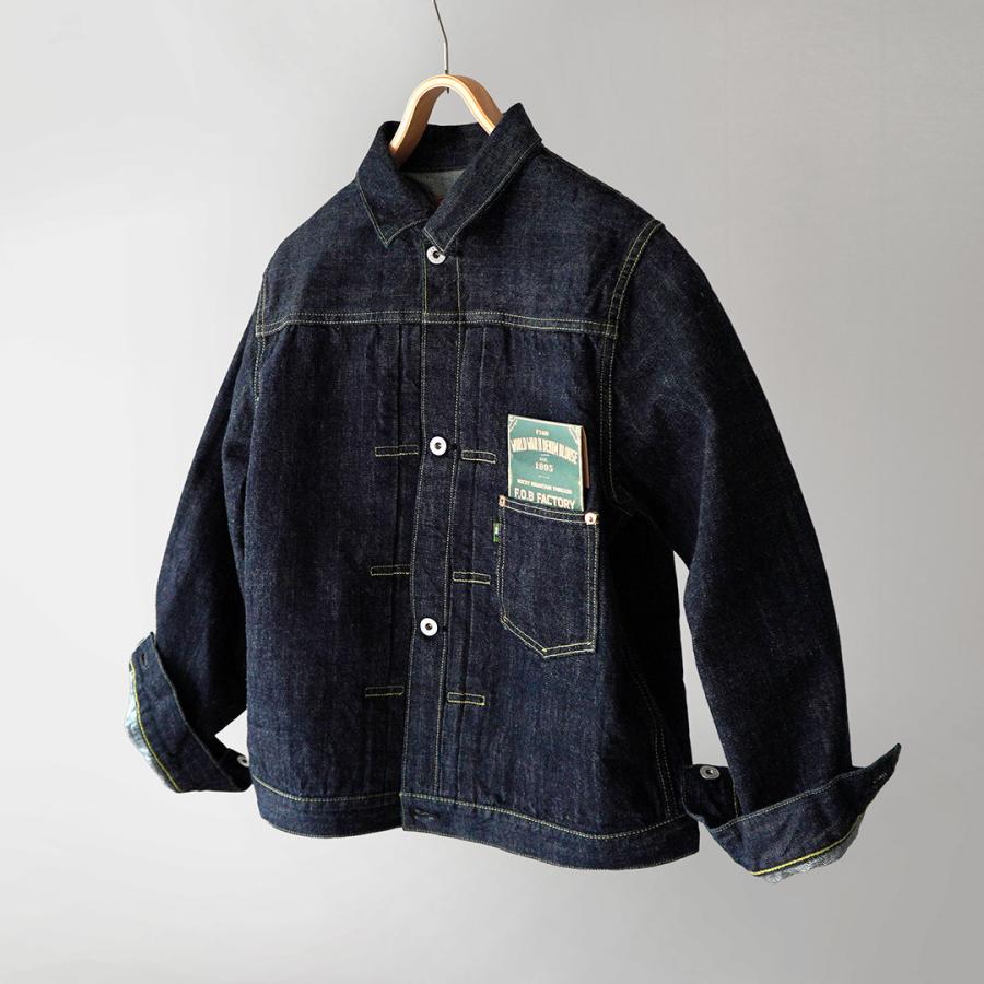 FOB FACTORY（FOBファクトリー） F2460 大戦モデル デニムブラウス ジャケット 日本製 / メンズ セルビッチ Gジャン | FOB FACTORY | 02