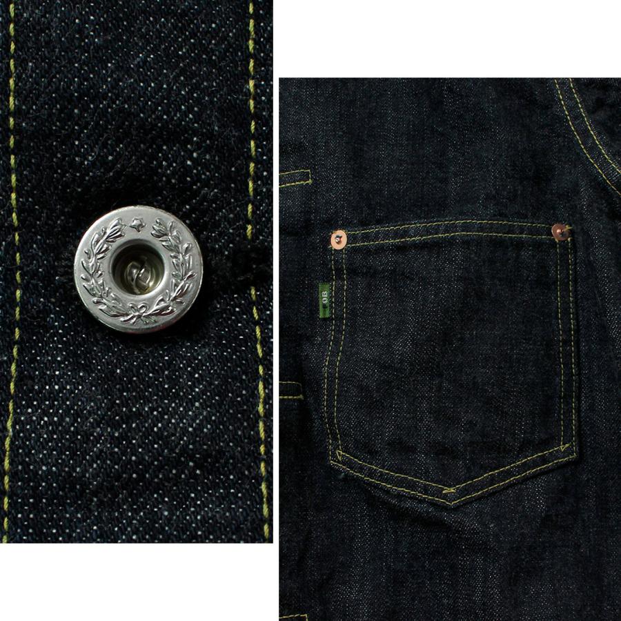 FOB FACTORY（FOBファクトリー） F2460 大戦モデル デニムブラウス ジャケット 日本製 / メンズ セルビッチ Gジャン | FOB FACTORY | 10