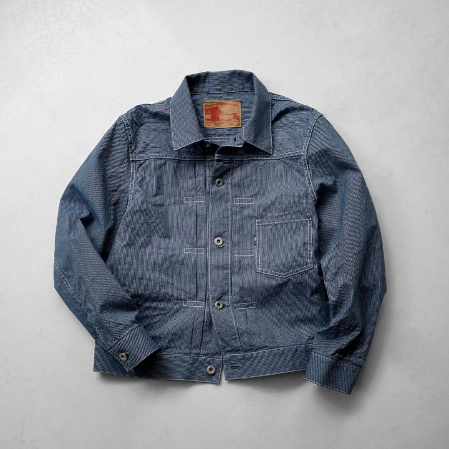 FOB FACTORY（FOBファクトリー） F2463 ヒッコリー 1stタイプ ジャケット 日本製 / メンズ アウター ワーク | FOB FACTORY | 02