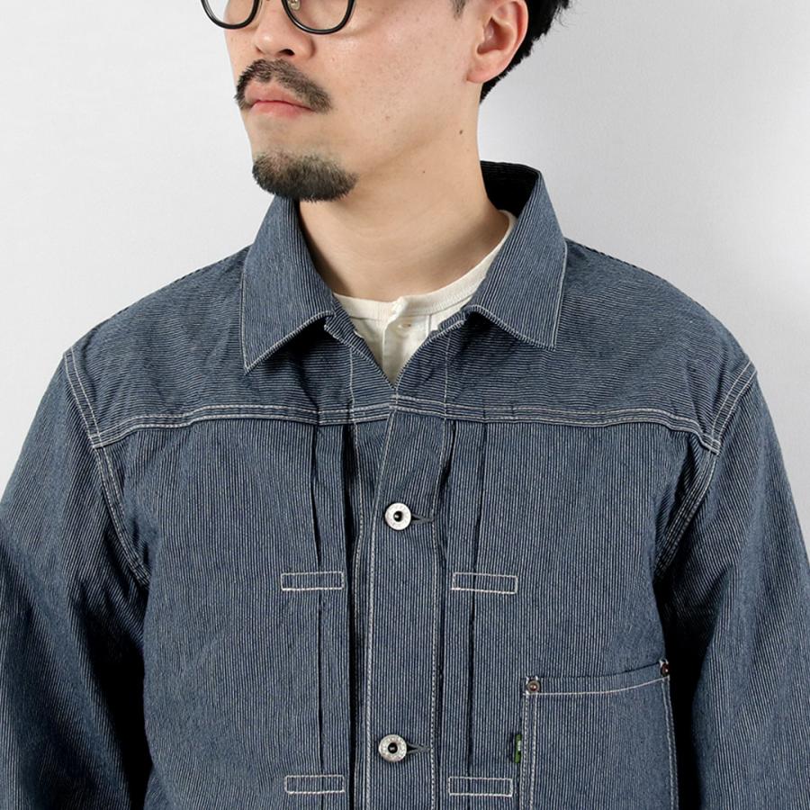 FOB FACTORY（FOBファクトリー） F2463 ヒッコリー 1stタイプ ジャケット 日本製 / メンズ アウター ワーク | FOB FACTORY | 06