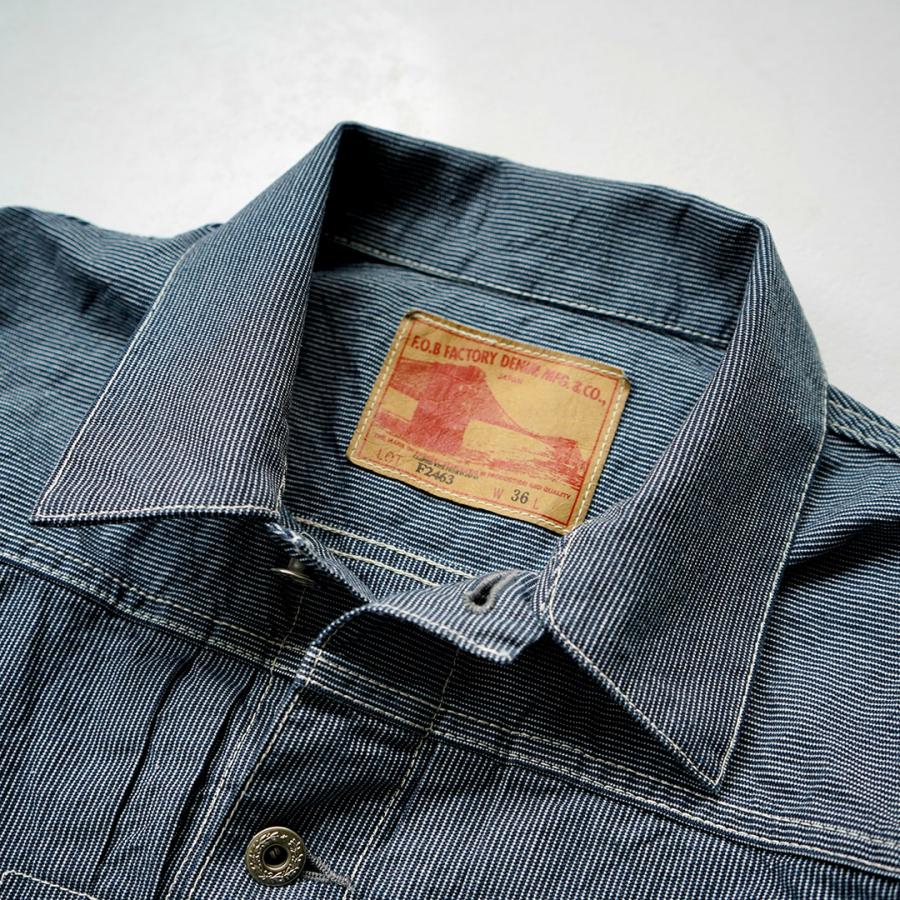 FOB FACTORY（FOBファクトリー） F2463 ヒッコリー 1stタイプ ジャケット 日本製 / メンズ アウター ワーク | FOB FACTORY | 07