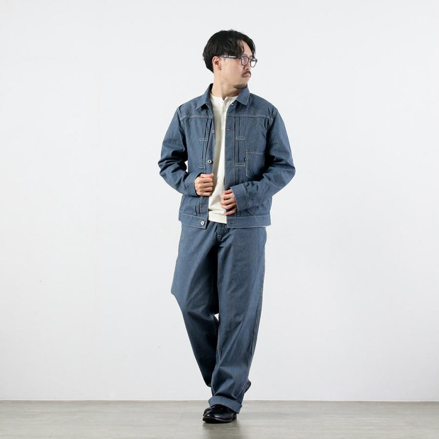 FOB FACTORY（FOBファクトリー） F0548 ヒッコリー ワークパンツ 日本製 / メンズ ワーク | FOB FACTORY | 04