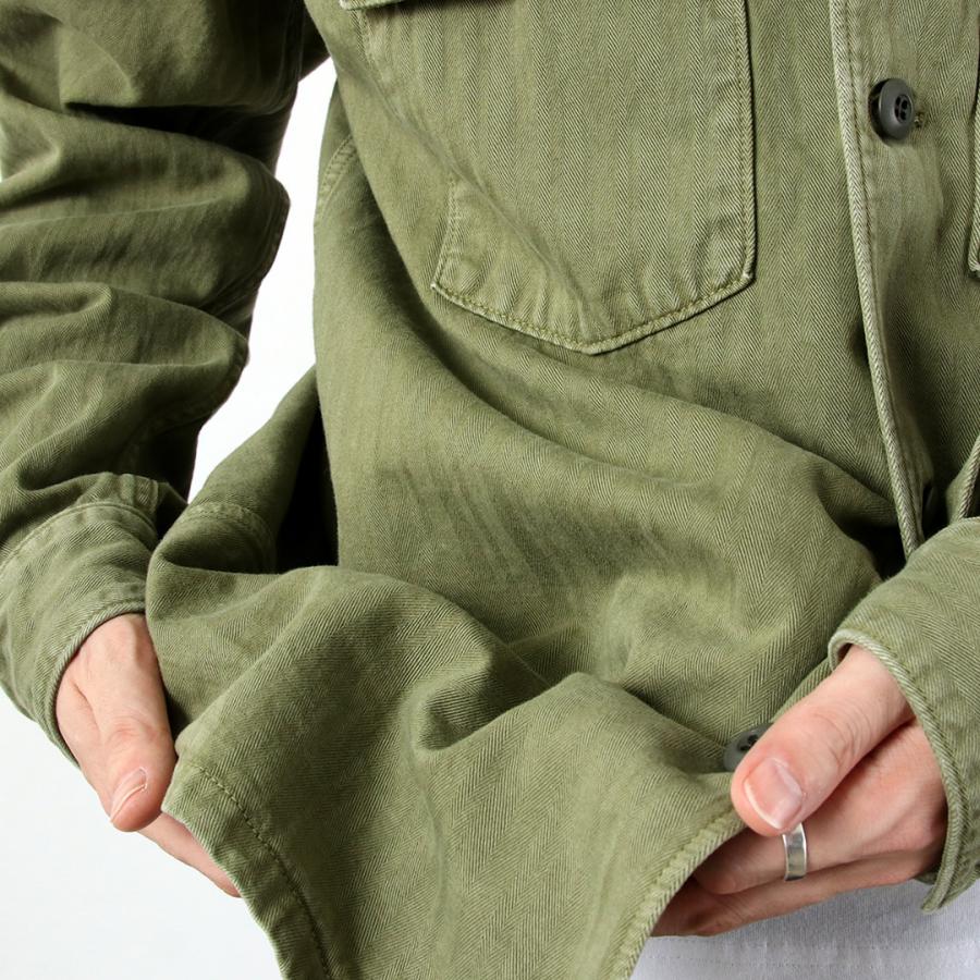 FOB FACTORY（FOBファクトリー） F2461 HBT ファティーグジャケット 日本製 / メンズ ミリタリー ヘリンボーンツイル | FOB FACTORY | 10