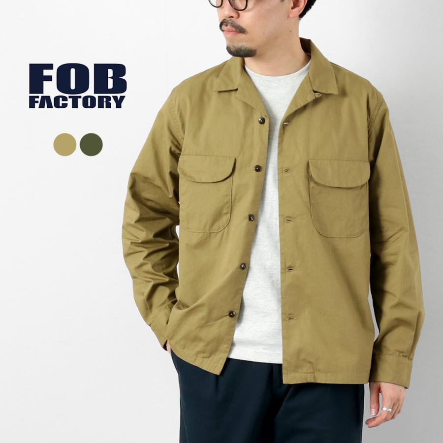 FOB FACTORY（FOBファクトリー） F3515 バットダイ ポプリン オープンカラーシャツ 日本製 / メンズ | FOB FACTORY