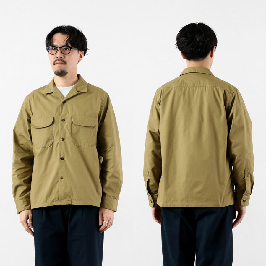 FOB FACTORY（FOBファクトリー） F3515 バットダイ ポプリン オープンカラーシャツ 日本製 / メンズ | FOB FACTORY | 12