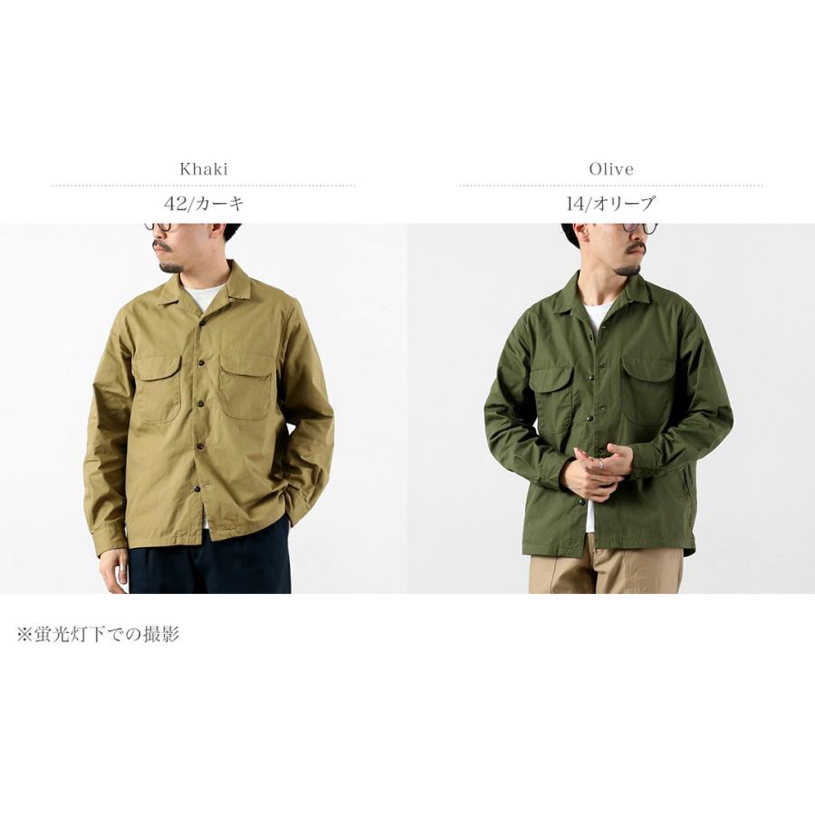 FOB FACTORY（FOBファクトリー） F3515 バットダイ ポプリン オープンカラーシャツ 日本製 / メンズ | FOB FACTORY | 03