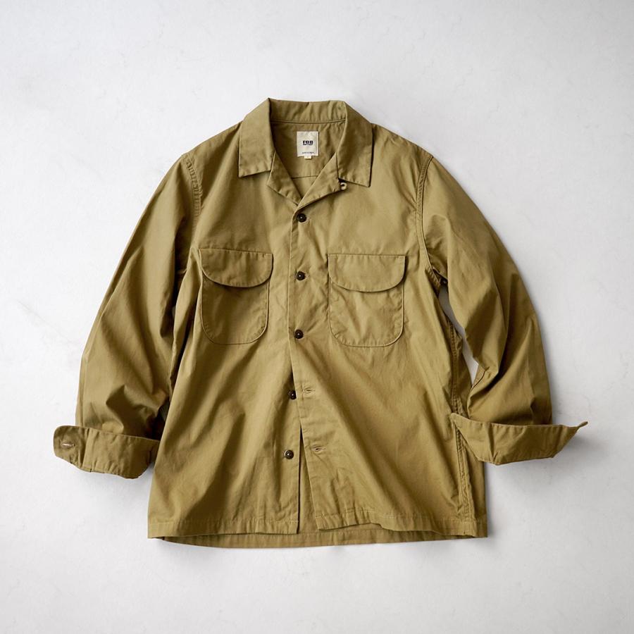 FOB FACTORY（FOBファクトリー） F3515 バットダイ ポプリン オープンカラーシャツ 日本製 / メンズ | FOB FACTORY | 04