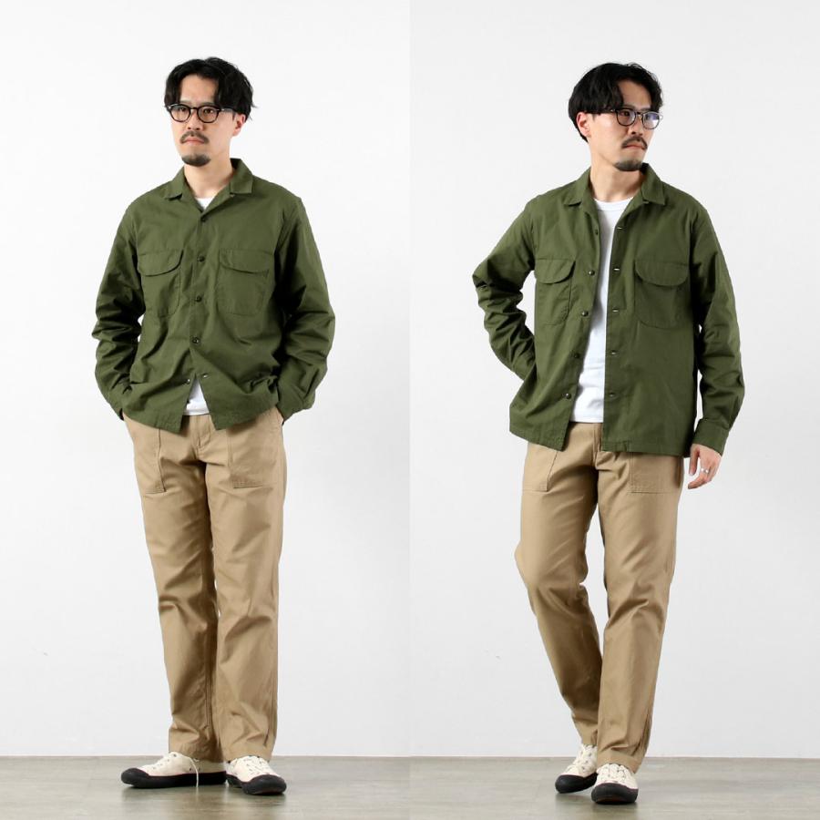FOB FACTORY（FOBファクトリー） F3515 バットダイ ポプリン オープンカラーシャツ 日本製 / メンズ | FOB FACTORY | 06