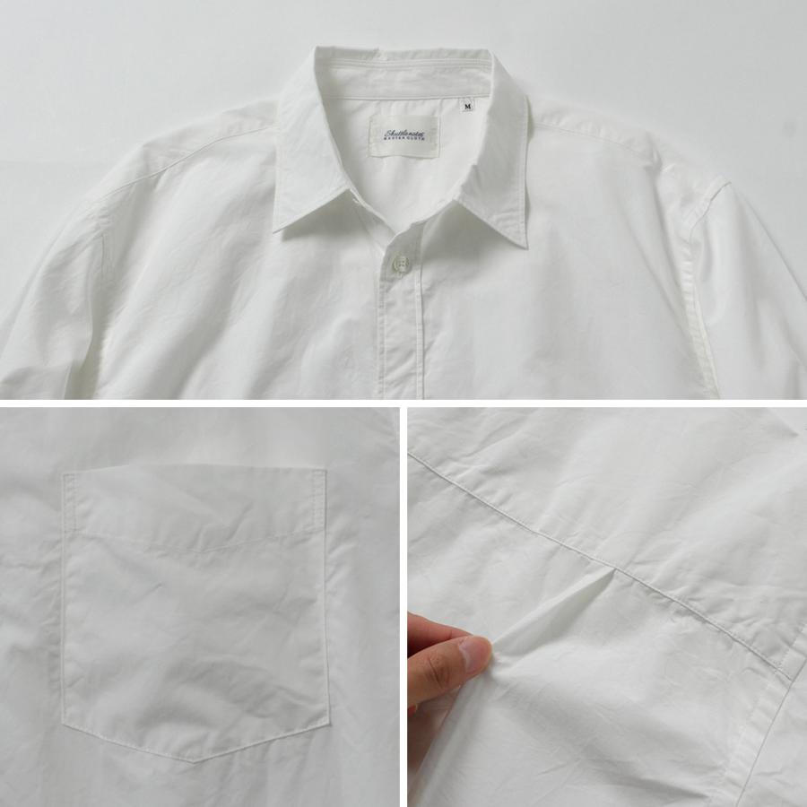 SHUTTLE NOTES（シャトルノーツ） 高密度ポプリン レギュラーカラーシャツ / メンズ シャツ 長袖 コットン 日本製 | shuttle notes | 16