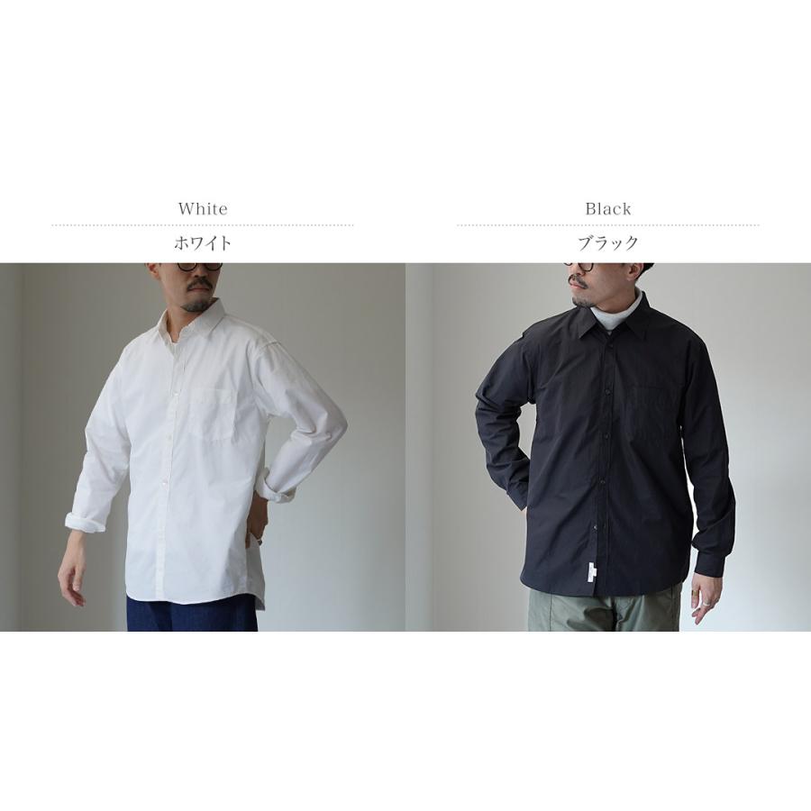 SHUTTLE NOTES（シャトルノーツ） 高密度ポプリン レギュラーカラーシャツ / メンズ シャツ 長袖 コットン 日本製 | shuttle notes | 03