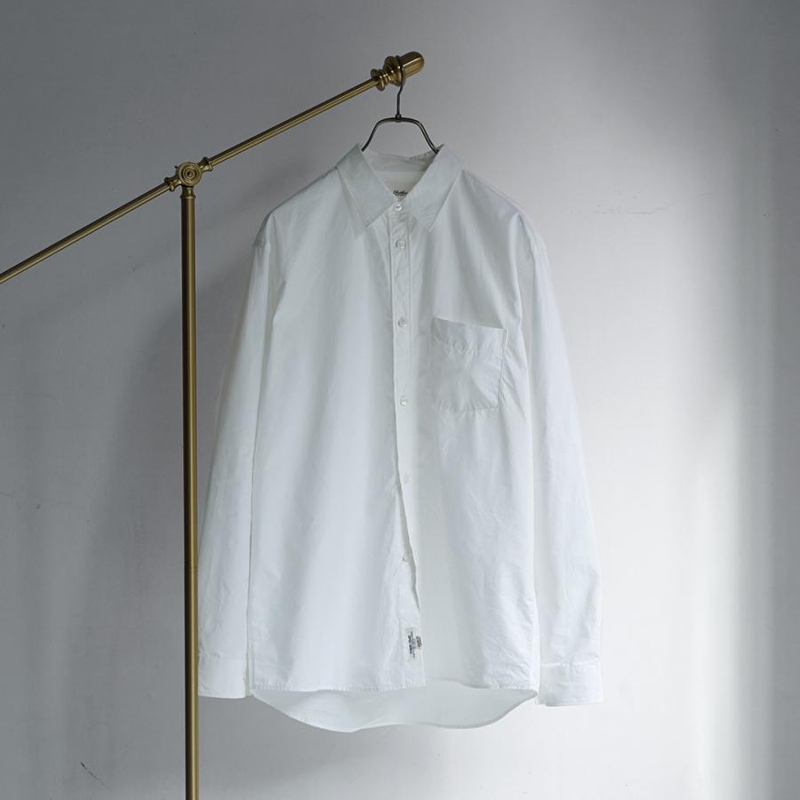 SHUTTLE NOTES（シャトルノーツ） 高密度ポプリン レギュラーカラーシャツ / メンズ シャツ 長袖 コットン 日本製 | shuttle notes | 04