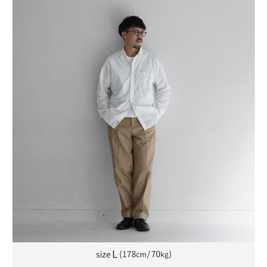 SHUTTLE NOTES（シャトルノーツ） 高密度ポプリン レギュラーカラーシャツ / メンズ シャツ 長袖 コットン 日本製 | shuttle notes | 05