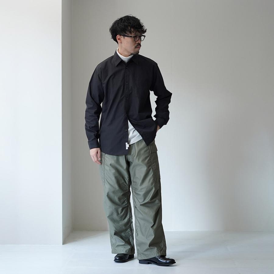 SHUTTLE NOTES（シャトルノーツ） 高密度ポプリン レギュラーカラーシャツ / メンズ シャツ 長袖 コットン 日本製 | shuttle notes | 06