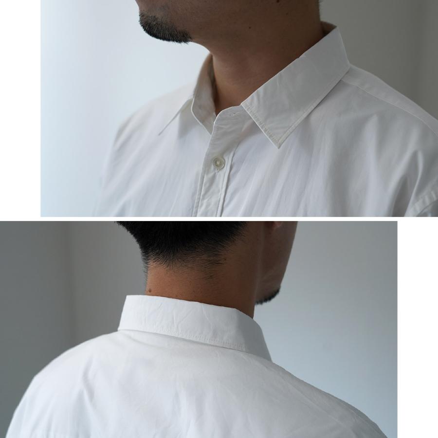 SHUTTLE NOTES（シャトルノーツ） 高密度ポプリン レギュラーカラーシャツ / メンズ シャツ 長袖 コットン 日本製 | shuttle notes | 10
