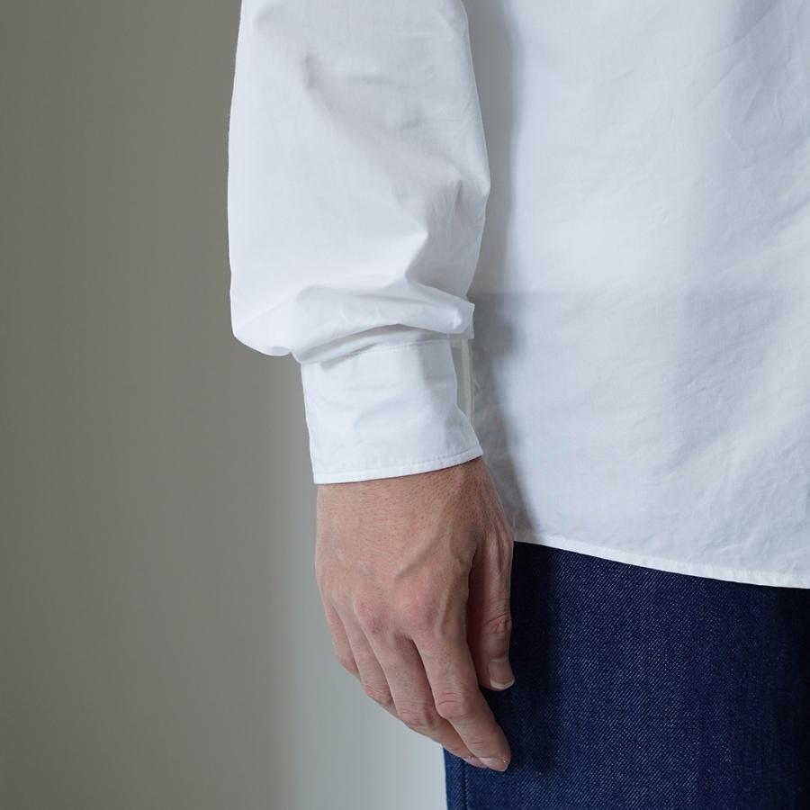 SHUTTLE NOTES（シャトルノーツ） 高密度ポプリン レギュラーカラーシャツ / メンズ シャツ 長袖 コットン 日本製 | shuttle notes | 11