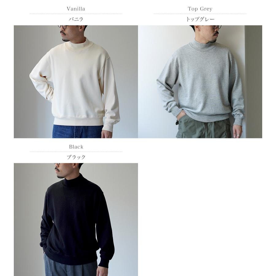 LIFiLL（リフィル） コットニー モックネック スウェット / メンズ トップス 長袖 インナー スーピマコットン 無地 | LIFiLL | 04