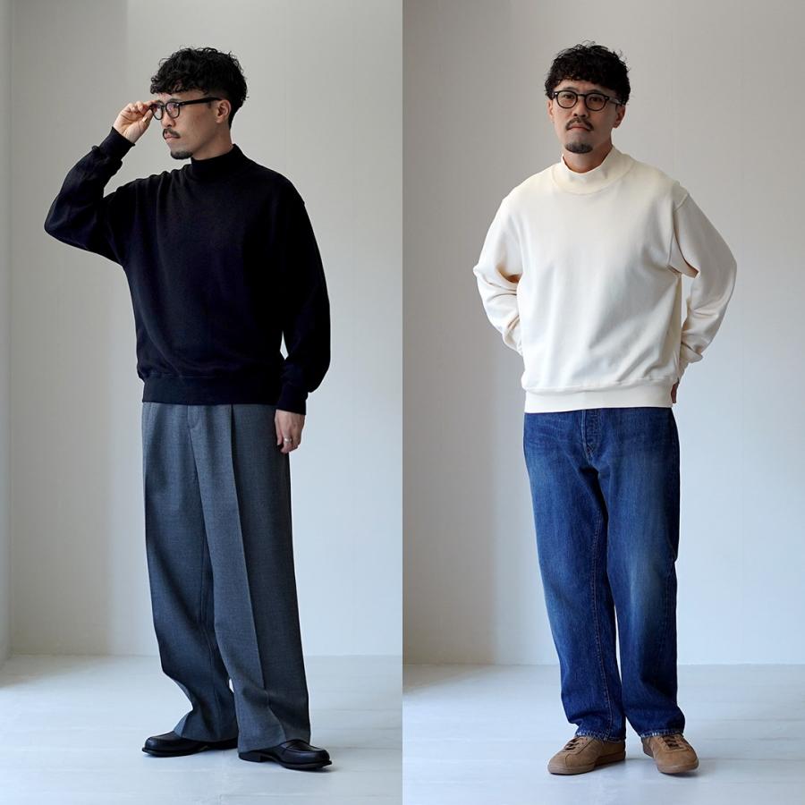 LIFiLL（リフィル） コットニー モックネック スウェット / メンズ トップス 長袖 インナー スーピマコットン 無地 | LIFiLL | 07