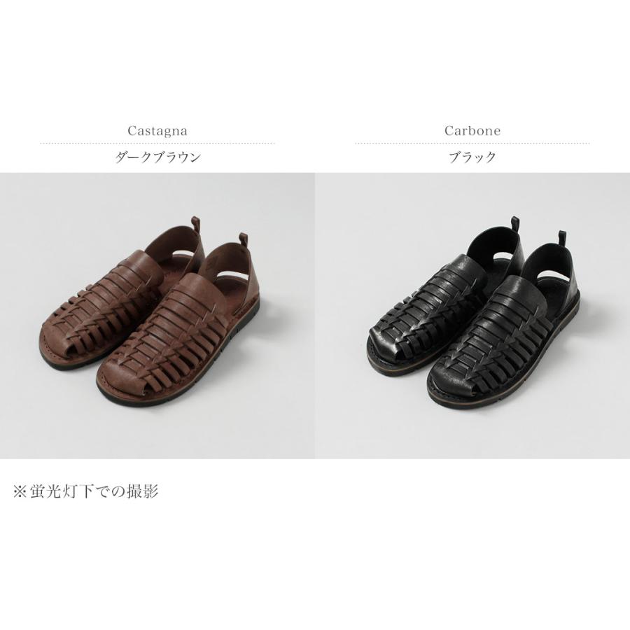 L'ANGOLO DEL CUOIO（ランゴロデルクオイオ） イントレチャート レザーサンダル イタリア製 / メンズ | L' ANGOLO DEL CUOIO | 03