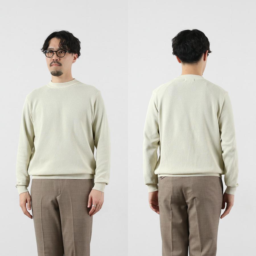 RINASCENTE（リナシェンテ） ハイブリッド ウォッシャブル 鹿の子沼ネック 長袖 ニットTシャツ 日本製 / メンズ コットン ポリエステル | Rinascente | 14