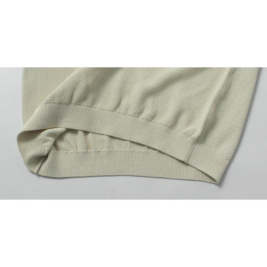 RINASCENTE（リナシェンテ） ハイブリッド ウォッシャブル 鹿の子沼ネック 長袖 ニットTシャツ 日本製 / メンズ コットン ポリエステル | Rinascente | 16