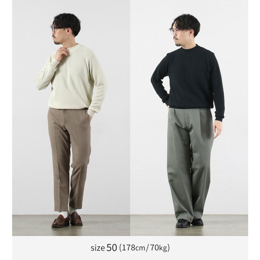 RINASCENTE（リナシェンテ） ハイブリッド ウォッシャブル 鹿の子沼ネック 長袖 ニットTシャツ 日本製 / メンズ コットン ポリエステル | Rinascente | 07