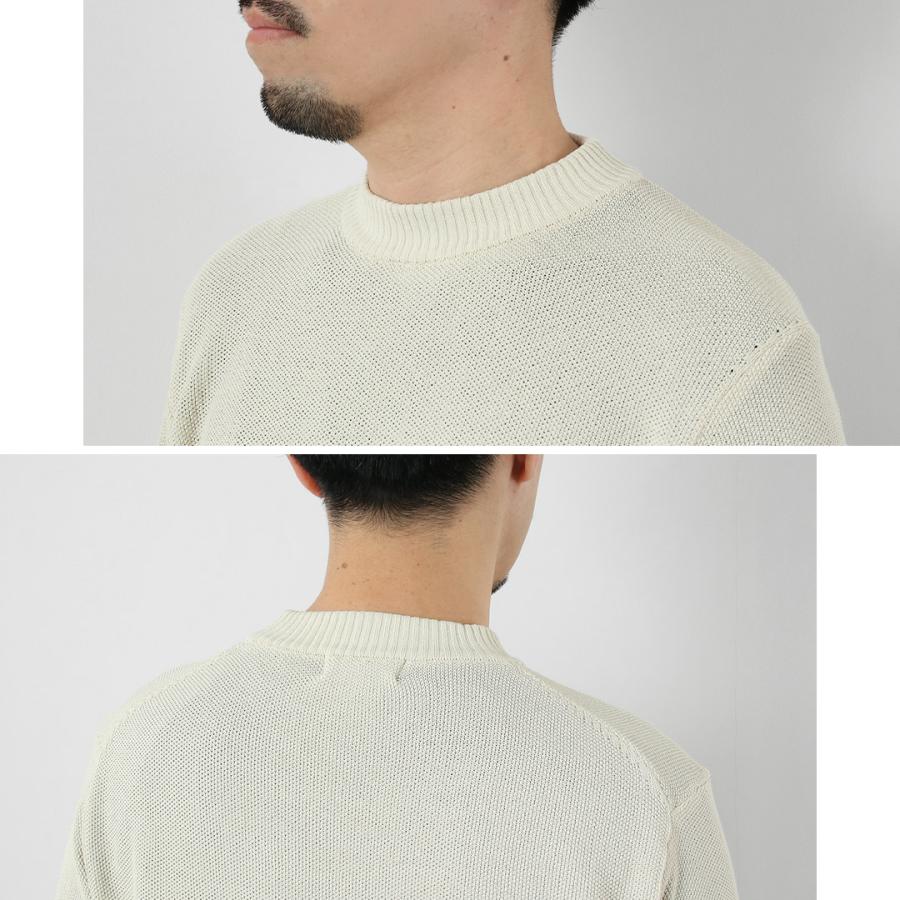 RINASCENTE（リナシェンテ） ハイブリッド ウォッシャブル 鹿の子沼ネック 長袖 ニットTシャツ 日本製 / メンズ コットン ポリエステル | Rinascente | 11