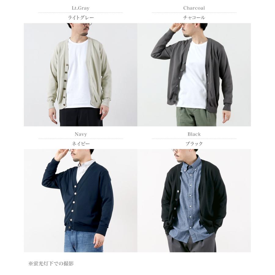 RINASCENTE（リナシェンテ） ハイブリッド ウォッシャブル ニットカーディガン 日本製 / メンズ サマーニット Vネック UVカット 夏 | Rinascente | 05