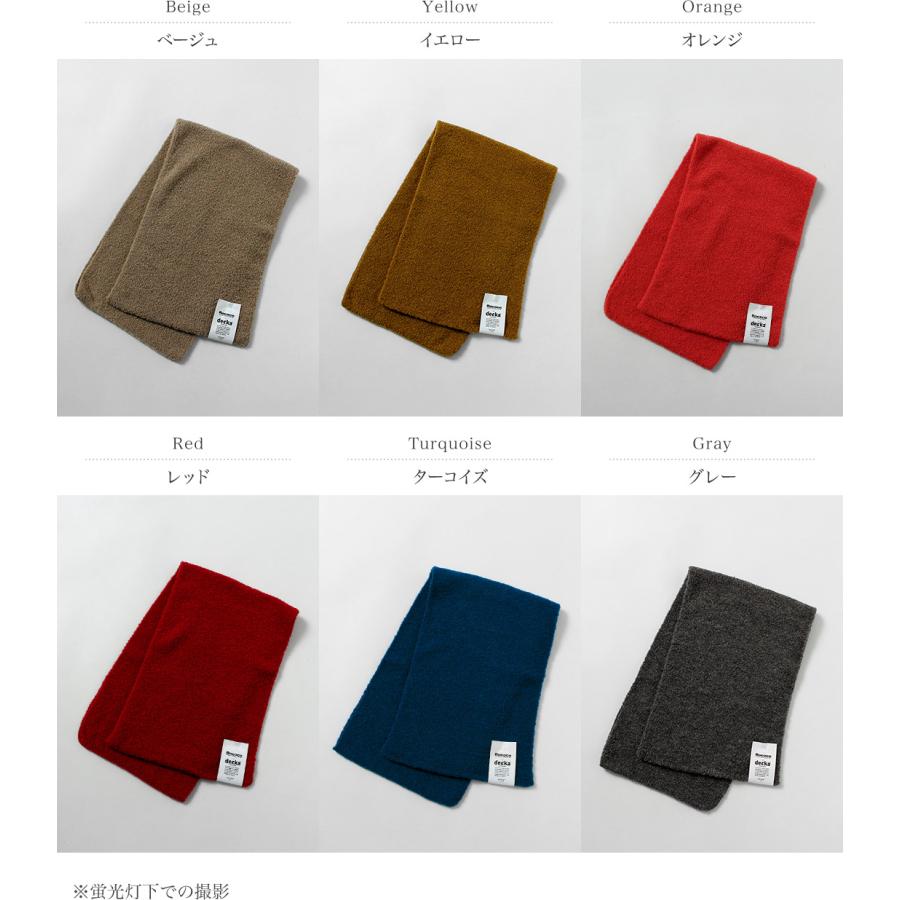 DECKA QUALITY SOCKS（デカ） 別注 アルパカ ニットスカーフ / メンズ マフラー 差し込みマフラー SHOWATABE | decka Quality socks | 08