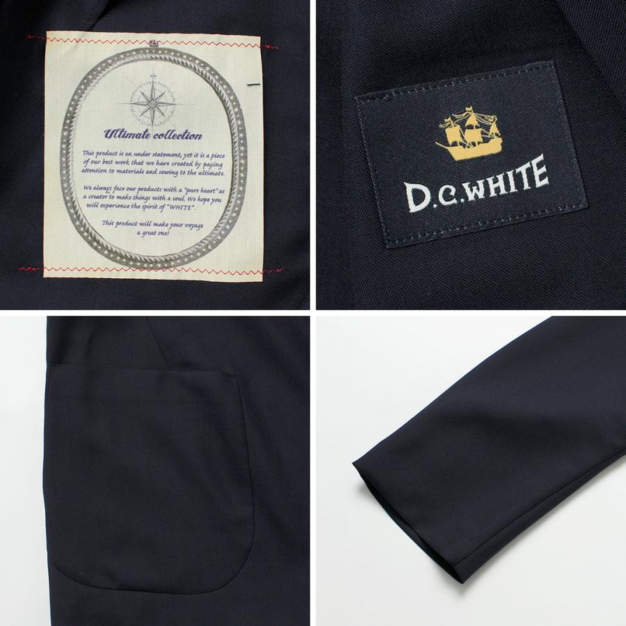 D.C.WHITE（ディーシーホワイト） サマーウール アンコンジャケット 日本製 / メンズ スーツ 紺ブレ | D.C.WHITE | 14