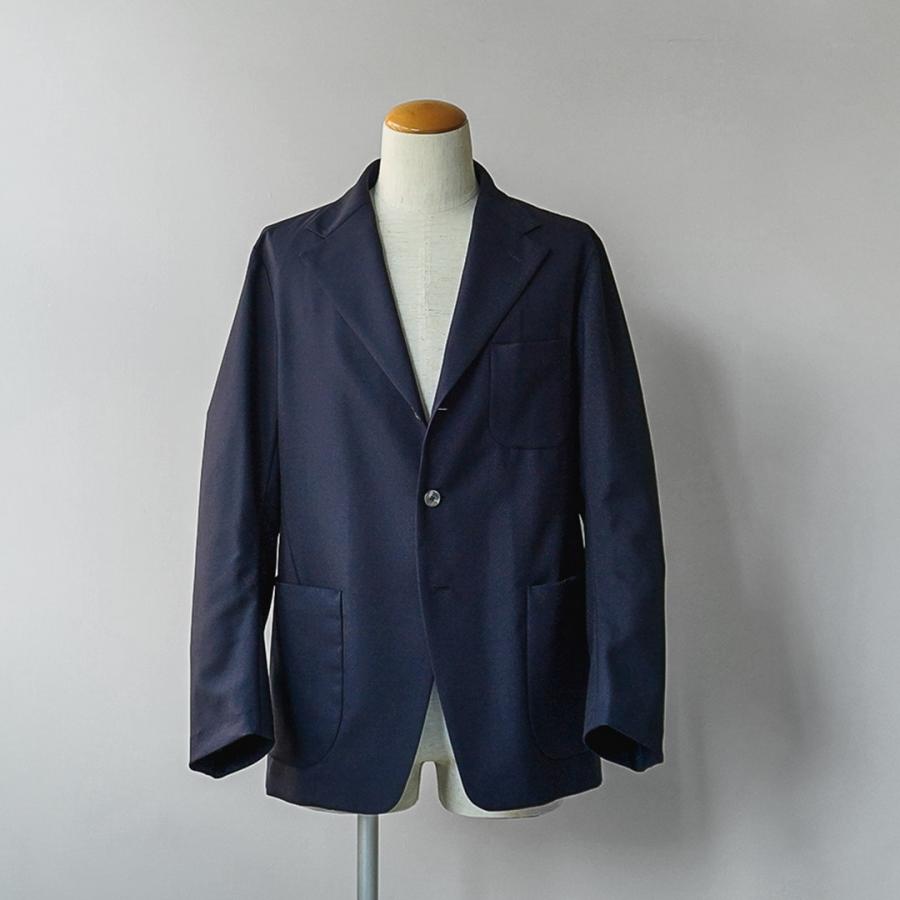 D.C.WHITE（ディーシーホワイト） サマーウール アンコンジャケット 日本製 / メンズ スーツ 紺ブレ | D.C.WHITE | 02