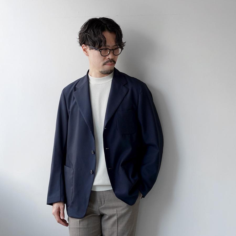 D.C.WHITE（ディーシーホワイト） サマーウール アンコンジャケット 日本製 / メンズ スーツ 紺ブレ | D.C.WHITE | 04