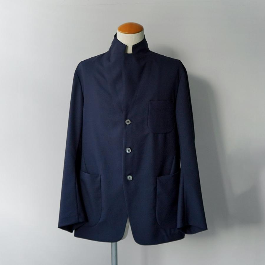 D.C.WHITE（ディーシーホワイト） サマーウール アンコンジャケット 日本製 / メンズ スーツ 紺ブレ | D.C.WHITE | 07