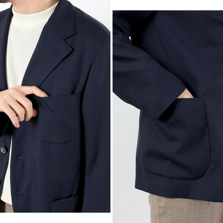 D.C.WHITE（ディーシーホワイト） サマーウール アンコンジャケット 日本製 / メンズ スーツ 紺ブレ | D.C.WHITE | 10