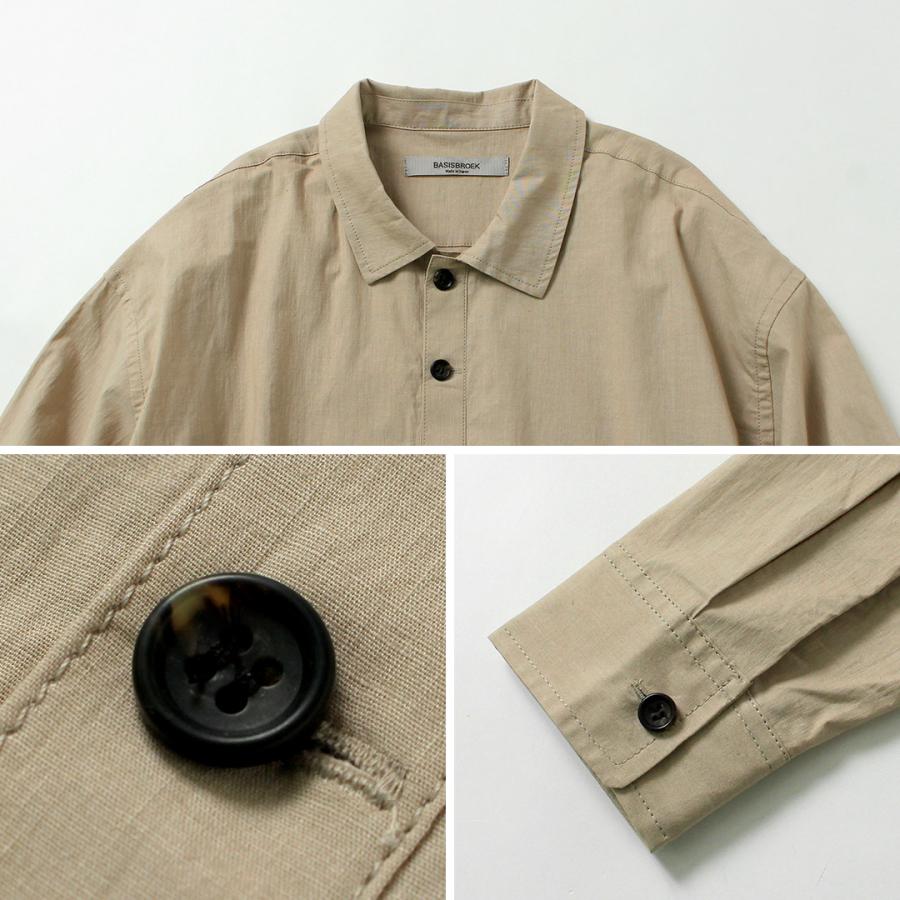 BASISBROEK（バージスブルック） オルガン コットンリネン シャツジャケット 日本製 / メンズ |  | 12