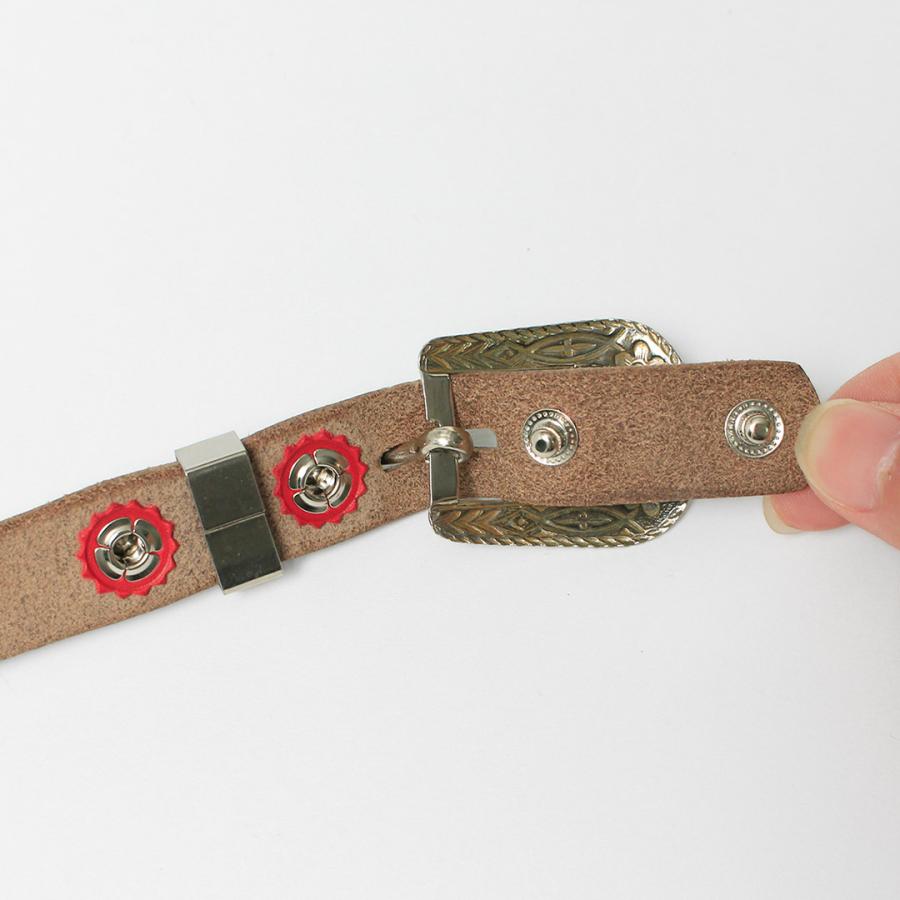 BUTTON WORKS（ボタンワークス） 別注 N＆J ウェスタンベルト ナローベルト / メンズ 本革 レザー 細め カジュアル 日本製 | Button Works | 11