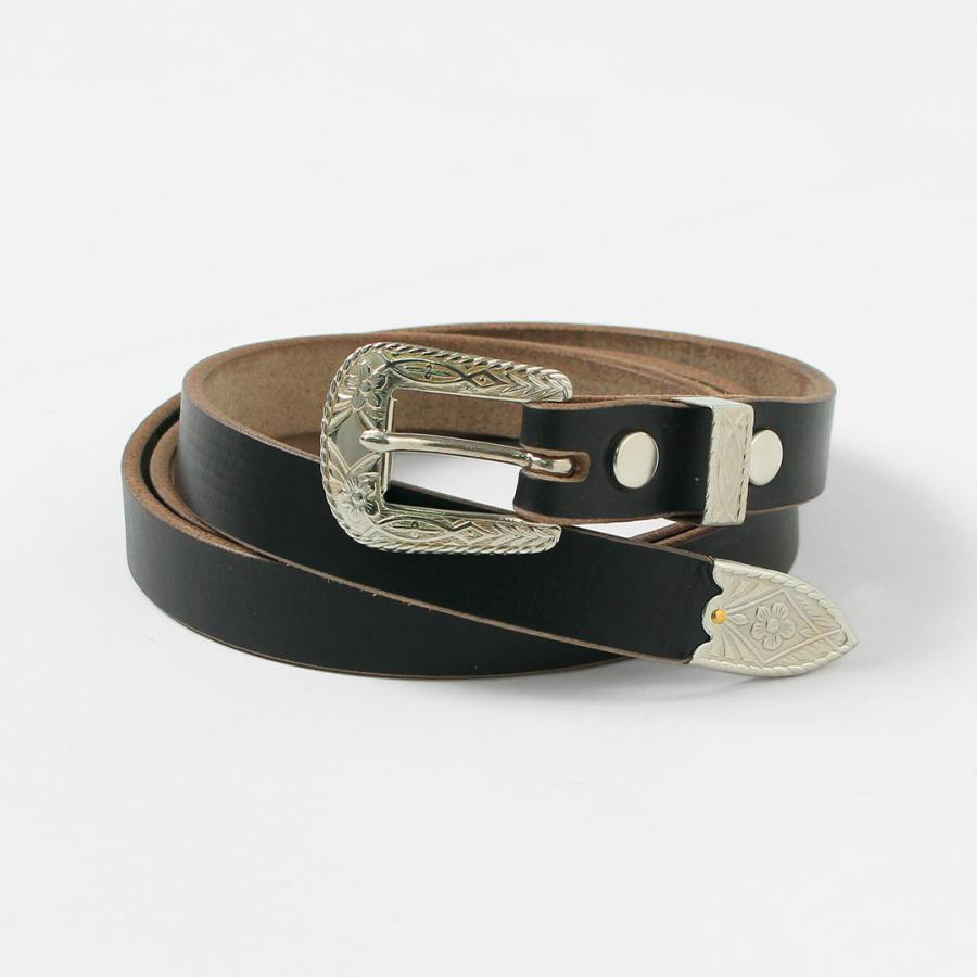 BUTTON WORKS（ボタンワークス） 別注 N＆J ウェスタンベルト ナローベルト / メンズ 本革 レザー 細め カジュアル 日本製 | Button Works | 02