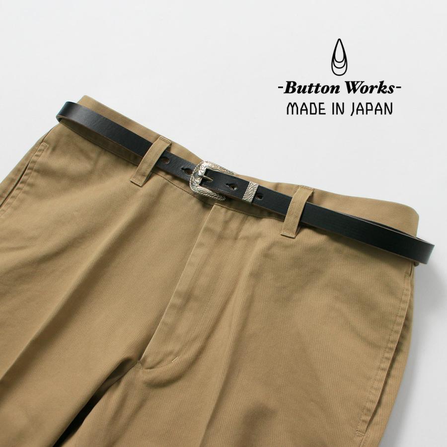 BUTTON WORKS（ボタンワークス） 別注 N＆J ウェスタンベルト ナローベルト / メンズ 本革 レザー 細め カジュアル 日本製 | Button Works | 03