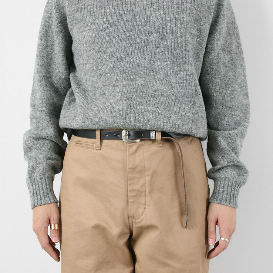 BUTTON WORKS（ボタンワークス） 別注 N＆J ウェスタンベルト ナローベルト / メンズ 本革 レザー 細め カジュアル 日本製 | Button Works | 04