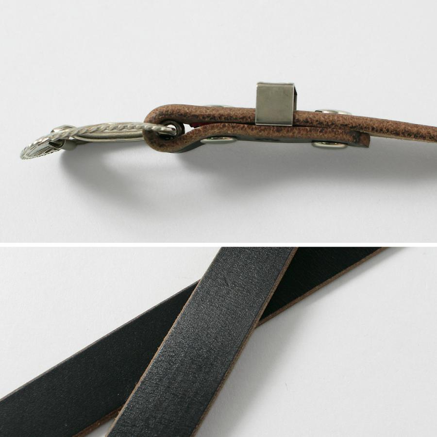 BUTTON WORKS（ボタンワークス） 別注 N＆J ウェスタンベルト ナローベルト / メンズ 本革 レザー 細め カジュアル 日本製 | Button Works | 05