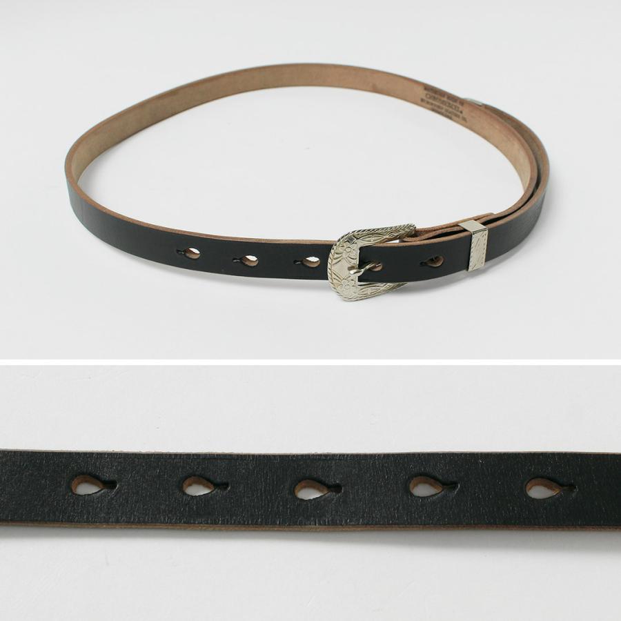 BUTTON WORKS（ボタンワークス） 別注 N＆J ウェスタンベルト ナローベルト / メンズ 本革 レザー 細め カジュアル 日本製 | Button Works | 10