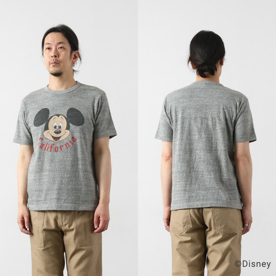 BARNS OUTFITTERS（バーンズ アウトフィッターズ） 吊編み ミッキー Tシャツ 日本製 / メンズ 半袖 | BARNS OUTFITTERS | 13