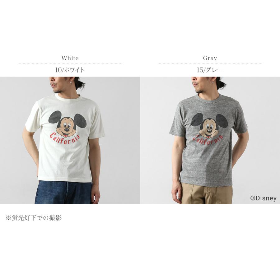 BARNS OUTFITTERS（バーンズ アウトフィッターズ） 吊編み ミッキー Tシャツ 日本製 / メンズ 半袖 | BARNS OUTFITTERS | 03