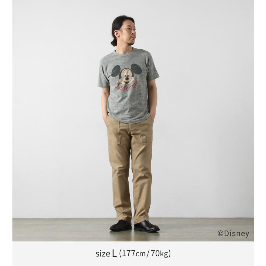 BARNS OUTFITTERS（バーンズ アウトフィッターズ） 吊編み ミッキー Tシャツ 日本製 / メンズ 半袖 | BARNS OUTFITTERS | 05