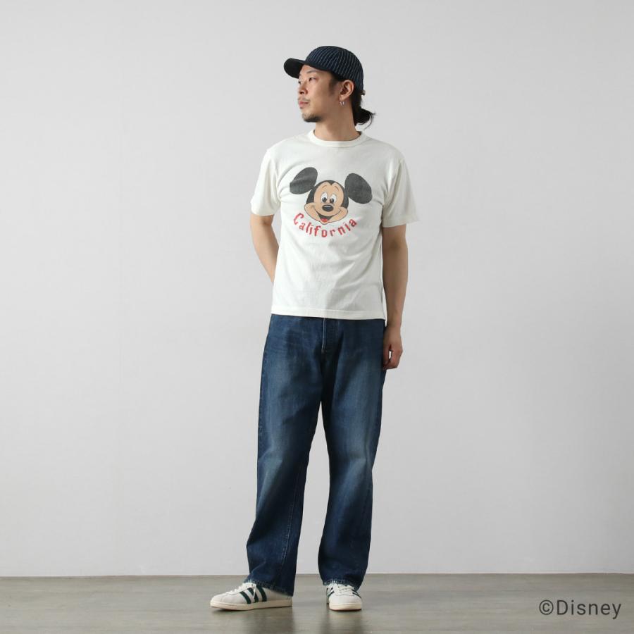 BARNS OUTFITTERS（バーンズ アウトフィッターズ） 吊編み ミッキー Tシャツ 日本製 / メンズ 半袖 | BARNS OUTFITTERS | 06