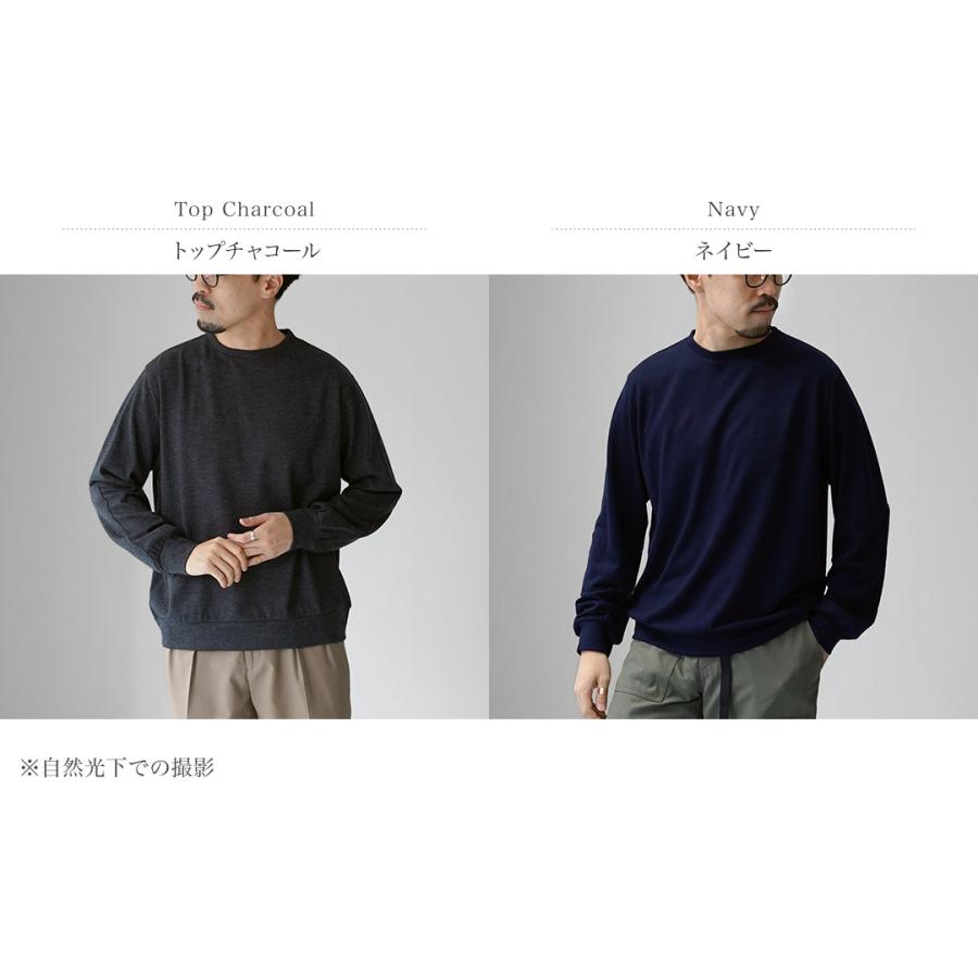 KEMA DESIGNS（ケマデザインズ） ウォッシャブルウール エルボーパッチ ニットTee / メンズ カットソー トップス 日本製 | kema designs | 03