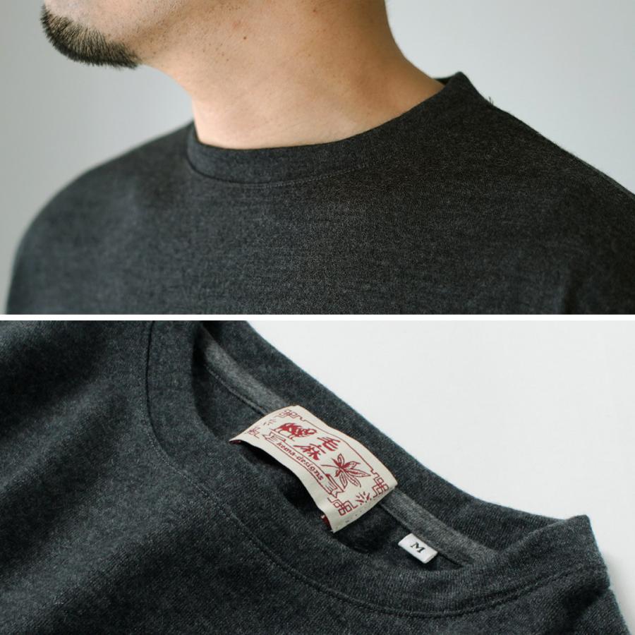 KEMA DESIGNS（ケマデザインズ） ウォッシャブルウール エルボーパッチ ニットTee / メンズ カットソー トップス 日本製 | kema designs | 11